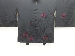 花模様刺繍一つ紋絵羽織